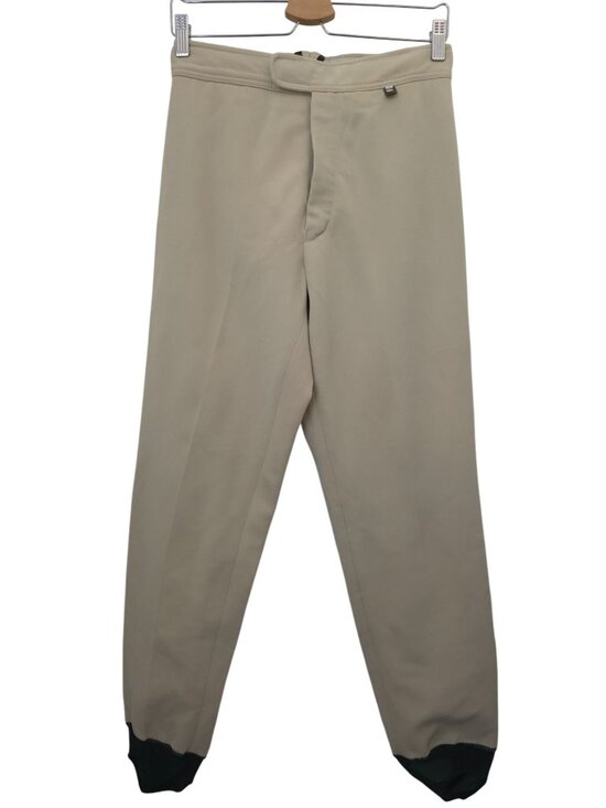 Roffe Pants - Vintage ROFFE Beige Ski Stirrup High-Waist Pants Gorpcore Women's Sz 10 USA Made